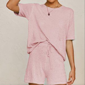 Dreamy Short-Sleeve Pajama Shorts Set
